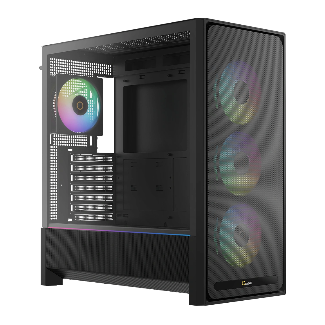 CASE OCYPUS DELTA C70 4FANS ARGB BLACK